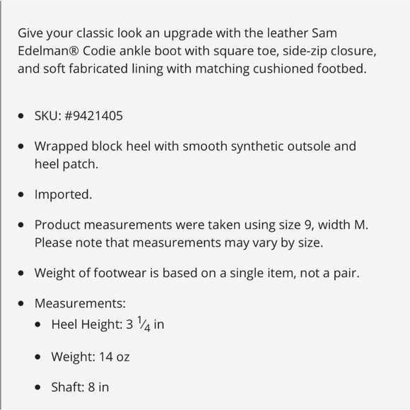 Sam Edelman Codie Brown Leather Ankle Boots - Picture 11 of 11